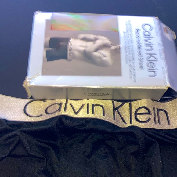 Steel WIDE waistline CALVIN KLEIN 32-34 men medium usa tts stretch medium rise🫦 - Picture 6 of 6
